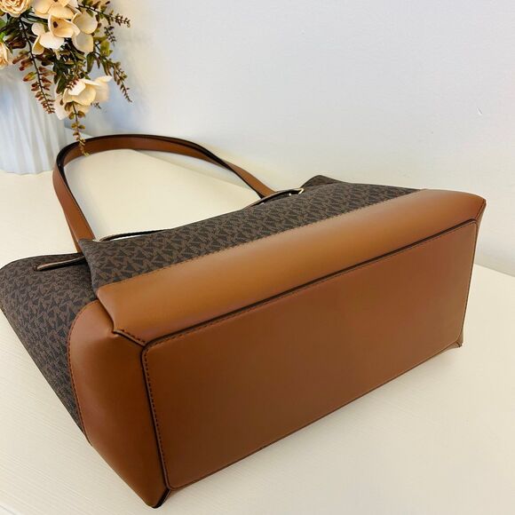 Michael Kors Purse & Wallet Reed Large Tote Bag Brown MK - Picture 6 of 12